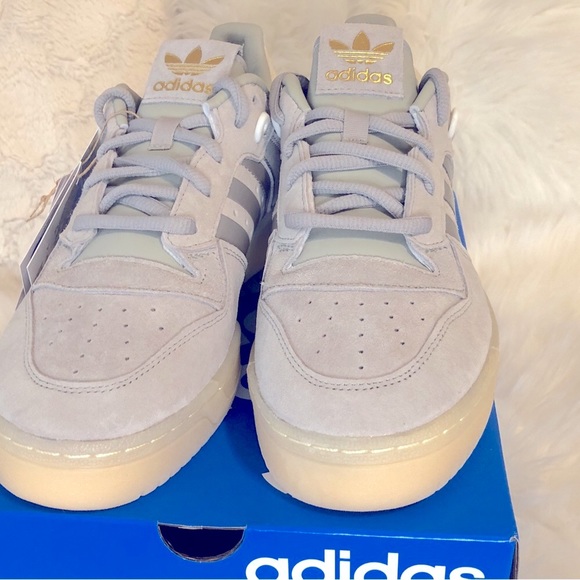 Adidas Rivalry Low 85 Grey Suede Sneakers Mens US size 8 - Picture 10 of 11